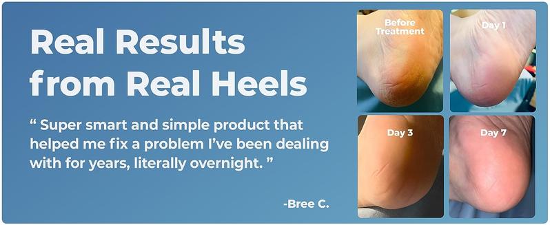 Dr. Frederick's Moisturizing Heel Socks - Cracked Heel Relief - 2 Pairs