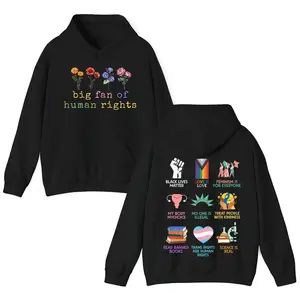 Big Fan Of Human Rights Shirt, Rainbow LGBT Sweatshirt, Radicalized by Basic Decency Crewneck, Gift For Liberal