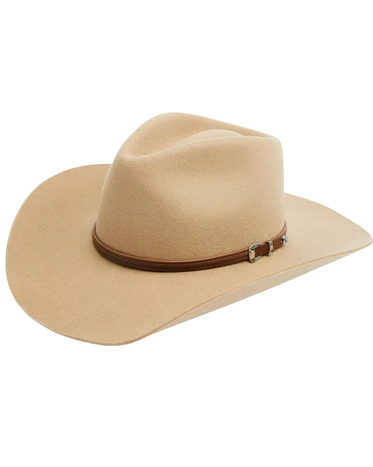 Stetson Unisex 4X Buffalo Felt Seneca Wool Cowboy Hat - Sbsnca-413498 Silver Sand