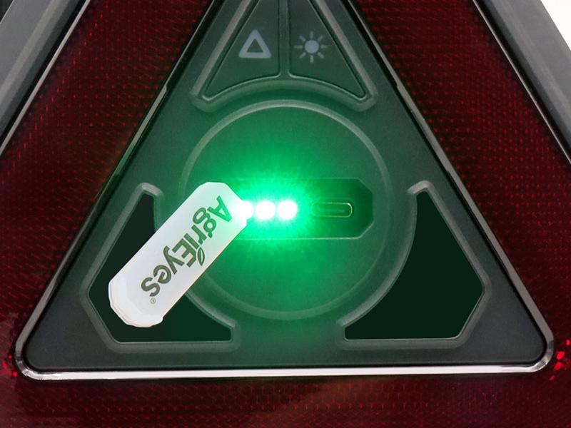 AgriEyes 4-in-1 LED Safety Light | Flashlight, Triangle, SOS, Freestanding Mode