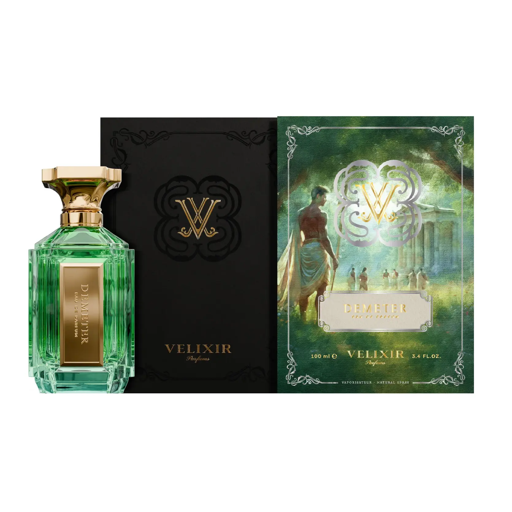 Velixir Demeter for Unisex Eau de Parfum Spray, 3.4 Ounce