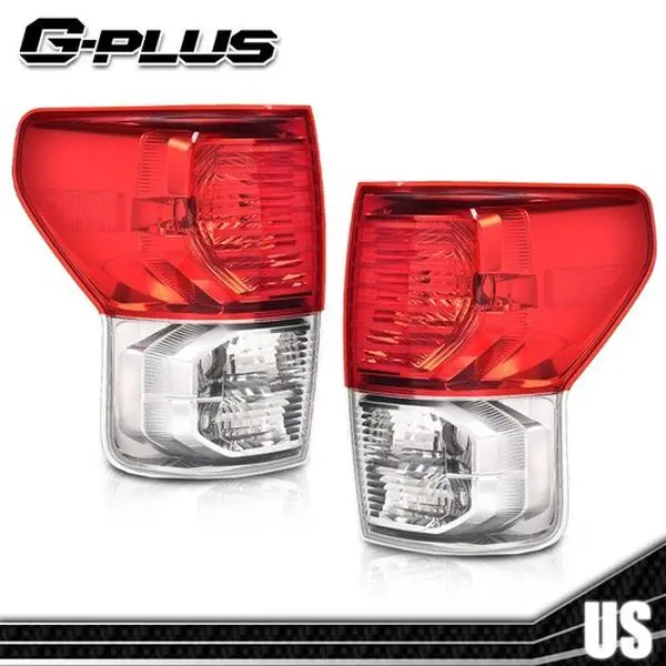 G-PLUS LED Tail Lights Pair - Left + Right Led Brake & Blinker Light Set, Reflective Car Lighting Exterior Upgrade Car Accessories for 2007-2013 Toyota Tundra Automotive Parts, Car Exterior Upgrade