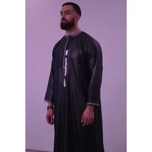 Luxury Omani Thobe for Men – Shiny Finish | 5 Colors
