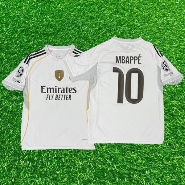 2526 Away Home Blue Short sleeved jersey No. 10 Mbappé soccer Jersey