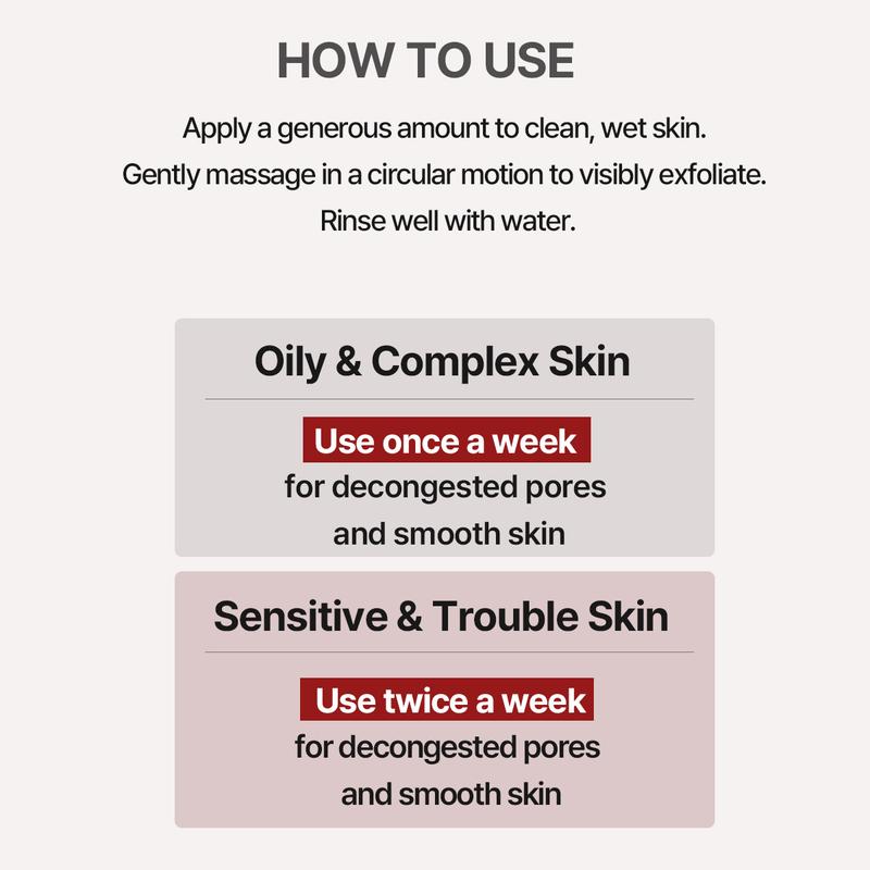 [Heimish RX] AHA BHA ENZYME SCRUB (130ml/ 4.4oz) - Gentle Exfoliating Scrub for Dull, Uneven Skin, Acne & Clogged Pores, Radiant Complexion