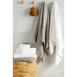 Texere 100% Organic Cotton Diamond Jacquard Towel Set