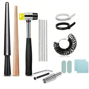 17PCS Ring Repair & Sizing Tool Kit | Ring Enlarging Measuring & Care Set For Gold Silver Rings