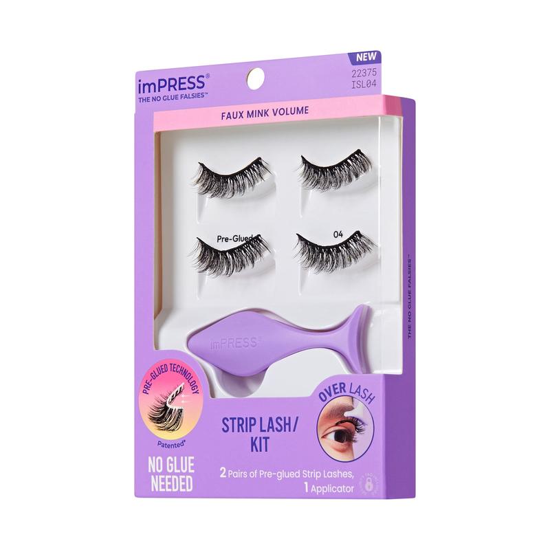 imPRESS Pre-Glued Strip Lashes Kit - Faux Mink