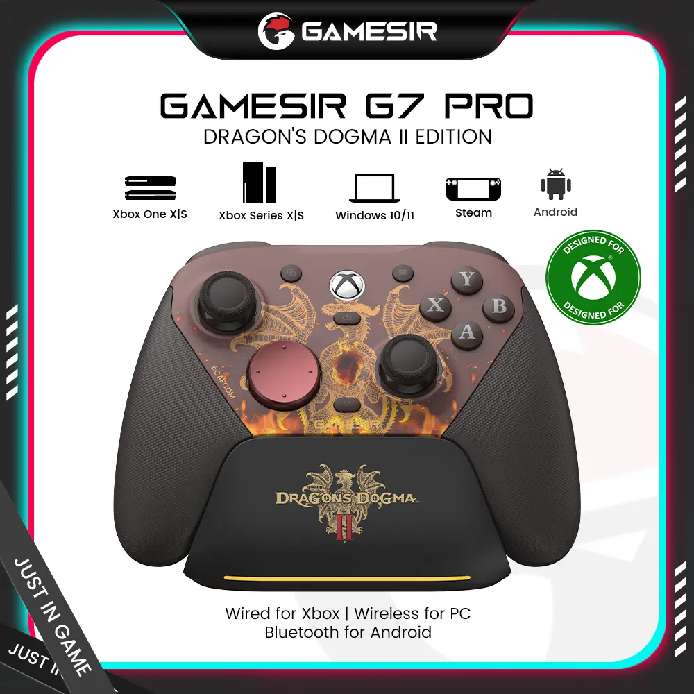 GameSir G7 Pro DRAGON’S DOGMA II Edition Controller – Wired for XBOX, Wireless for PC & Mobile