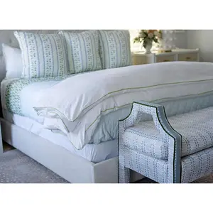 The Signature Zipper Duvet Cover - The Peek Edge - Grass