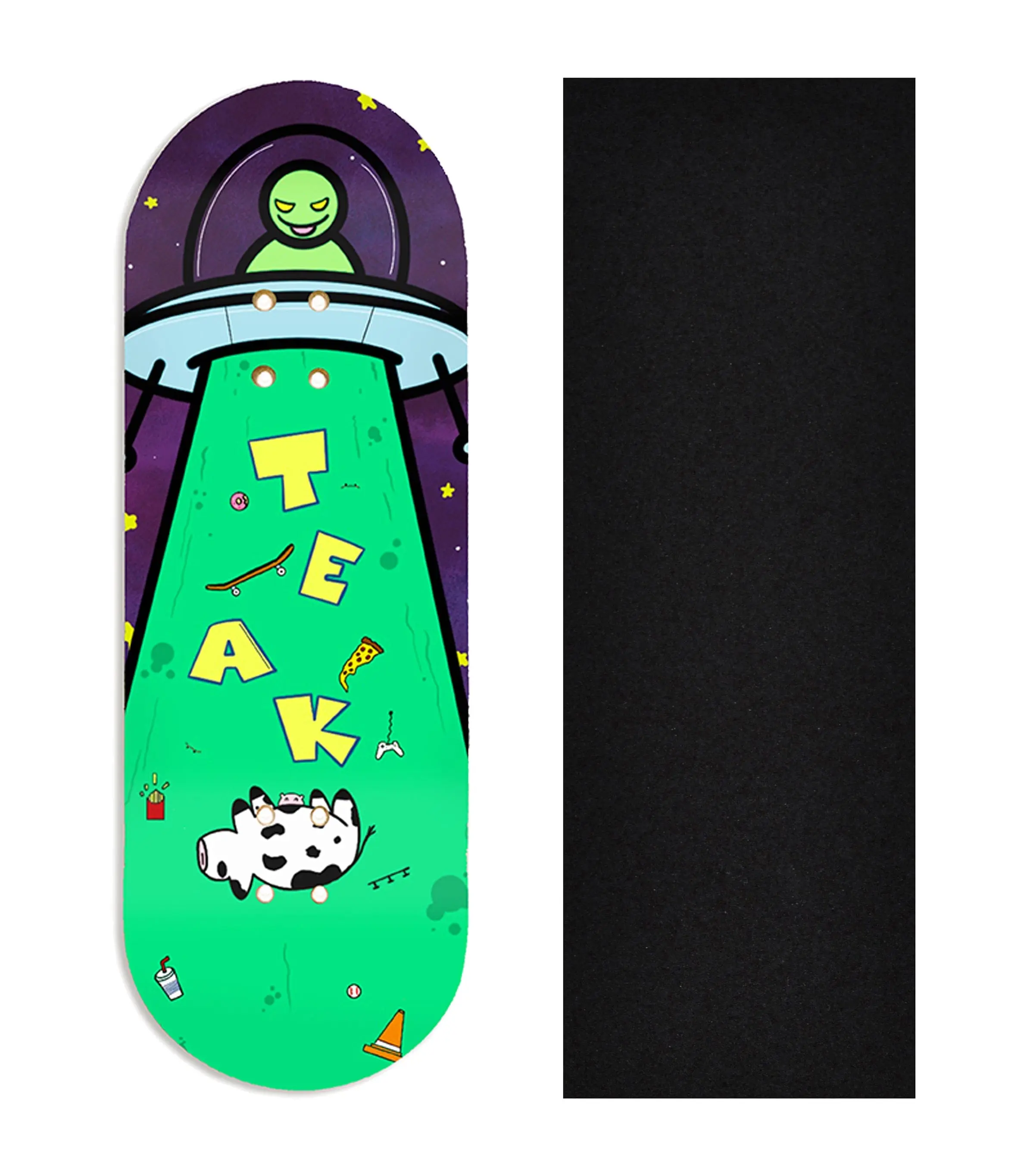 Heat Transfer Graphic Wooden Fingerboard Deck, @plaguefingers - Entry#83