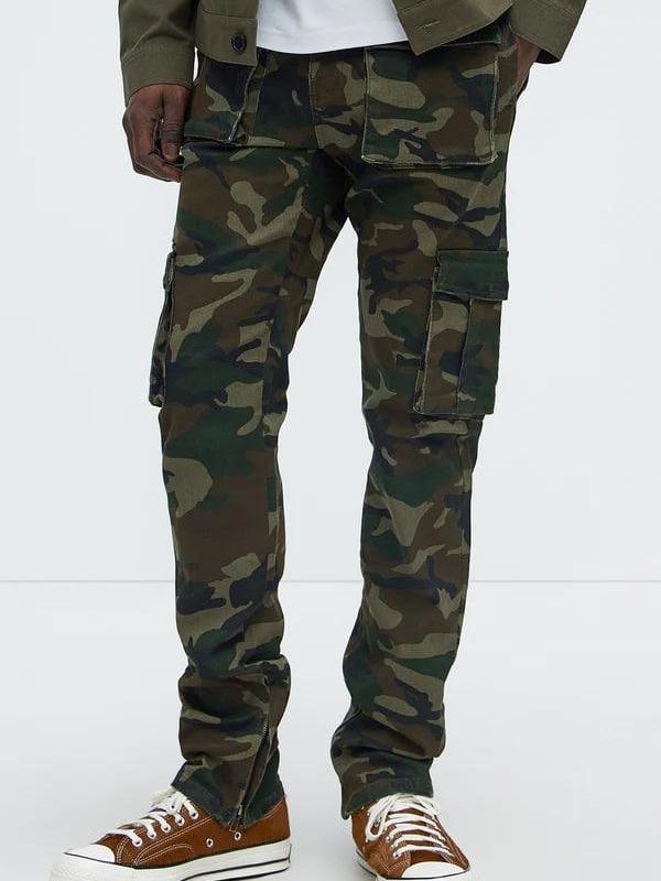 Hunter Slim Cargo Pants - Camouflage