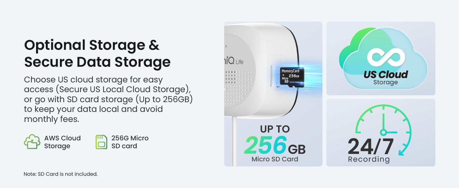 HomiQ Life Window Security Camera 3MP 2K, Indoor WiFi Cameras 2.4GHz/5GHz with Colorvue AI Color Night Vision, Motion & Person Detection with Auto-Focus , Easy Installation, 24/7 Recording Works with Alexa & Google Home
