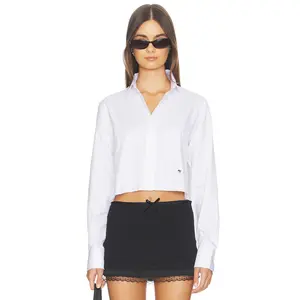 HOMMEgirls Original Cropped Shirt in White