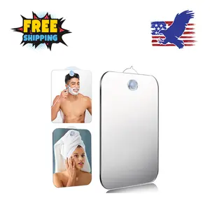 Anti-Fog Shower Mirror for Shaving, Shatterproof (Silver, Size:6.7 * 5.1inch)