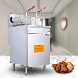 Hakka Commercial Gas Deep Fryer 5 Burner 68-80lb Liquid Propane 150000 BTU，CSA / ETL Certified