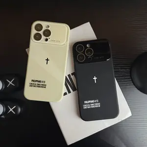 The God's Power Cross Scripture Dopamine Phone Case is suitable for iPhone 17 Air 16 15 14 13 12 Pro Max Plus with super skin friendly touch, all inclusive lens protection case, military grade anti fall and anti slip phone case