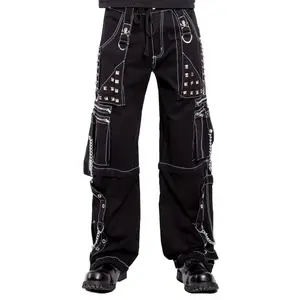 Tripp NYC Step Chain Pants [Black/White]