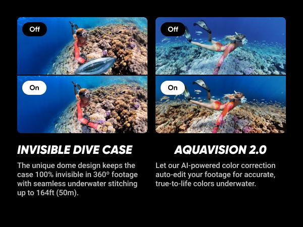 Insta360 X4 - 8K Waterproof 360 Action Camera, 4K Wide-Angle Video, Invisible Selfie Stick, Removable Lens Guards, 135 Min Battery Life, AI Editing, Stabilization, for Sports, Travel, Outdoor