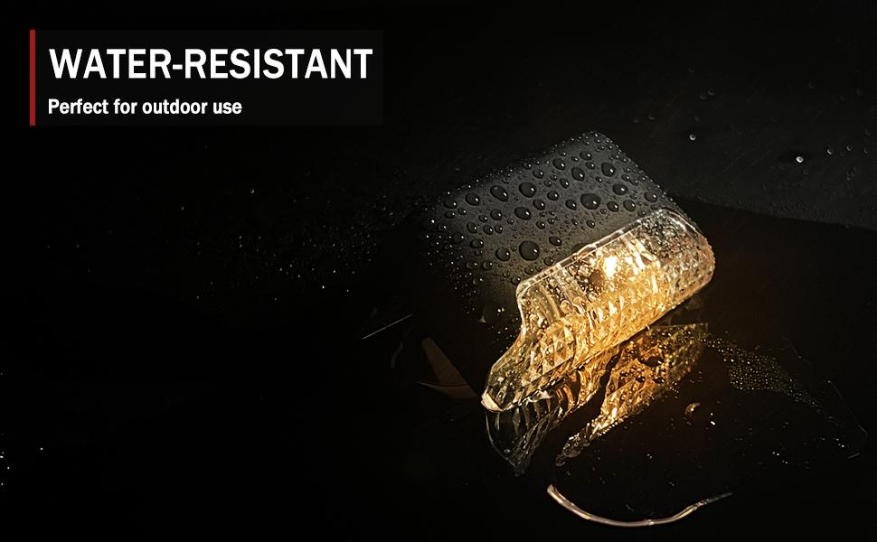 XTAUTO 20-Pack Outdoor Solar Stair Step Lights Waterproof LED Deck Lighting, 3000K Warm  Glow For Patio Garden Pathway Fence Deck Stairs Steps, No Wiring Easy Stick Mount, Bright Durable Solar Lights