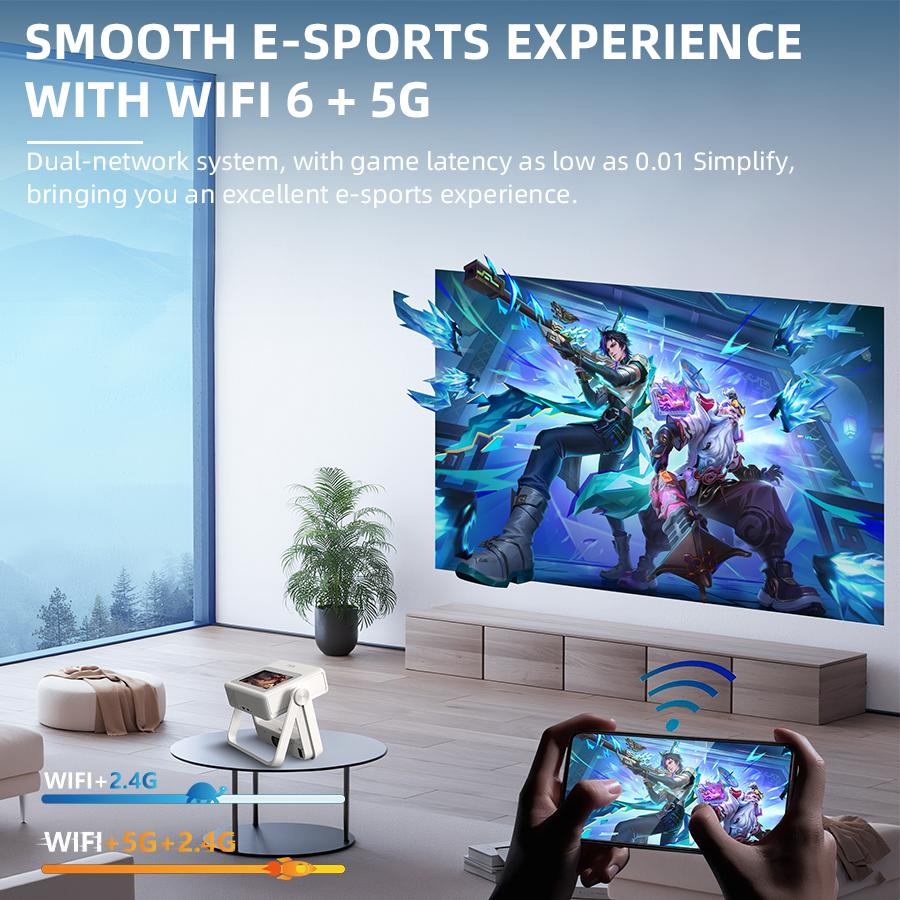 XBJ-A5PRO touch screen , smart with 5GWifi and Bluetooth 5.2, autofocus, 180-degree horizontal flip, speaker, support 4k 1080P decoding, compact portable , ideal for home outdoor meeting