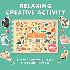Hello Cats Sticker Book