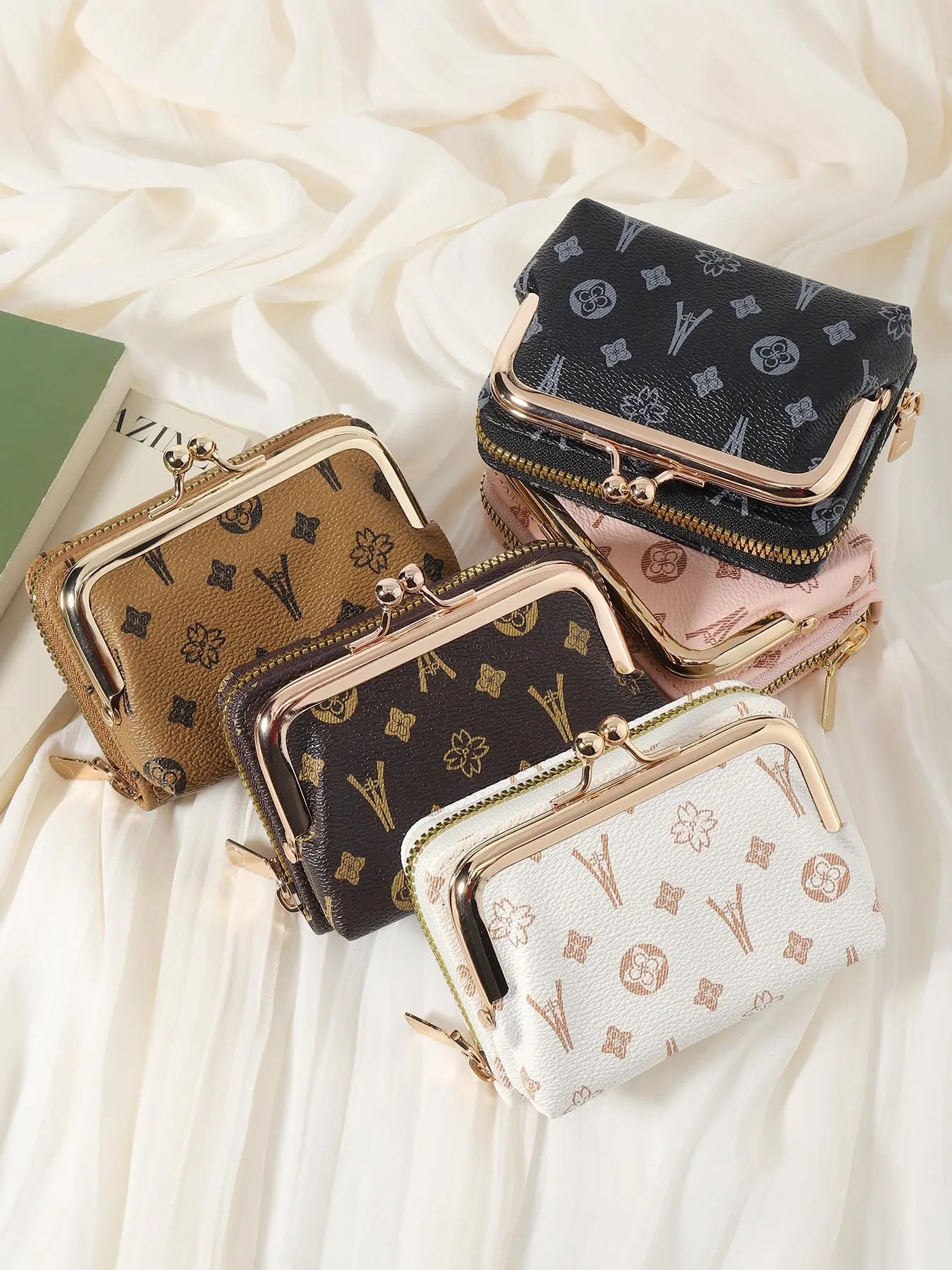 Women's Fashionable Minimalist Short Wallet Handbag, Casual Versatile Zipper Coin Purse, High-Quality Credit Card Storage Bag, Women's Stylish Wallet Card Bag, Wallet Card Holder, Zipper Pouch Wallet, Card Slot Wallet, Wallets Women, Card Slots Wallet