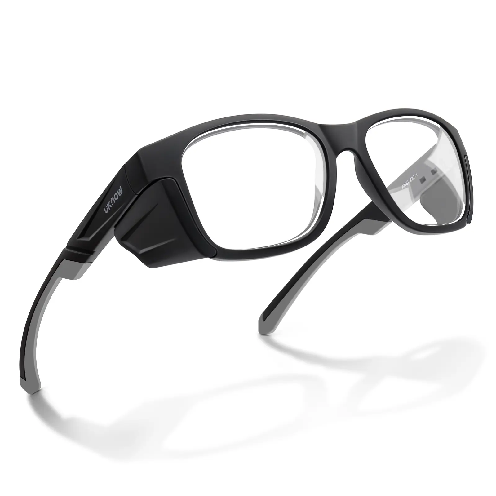 UKNOW Unisex Polycarbonate UV400 Photochromic Lenses Safety Goggles with Side Shields, ANSI Z87.1 Certified Protective Gear, Outdoor Work Accessories for Construction, DIY Projects