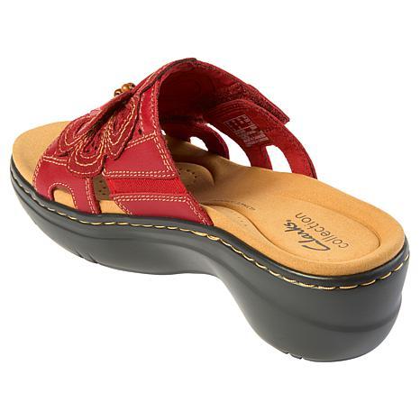 Clarks Collection Merliah Belle Heritage Casual Leather Wedge Sandal