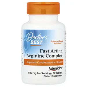 Doctor's Best Fast Acting Arginine Complex, 60 Tablets