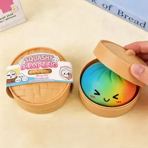 Colorful, squishy giant steamed bun toys-made from soft TPR material for stress relief and sensory stimulation. Each bun comes in a random color. A fun and unique gift for kids!