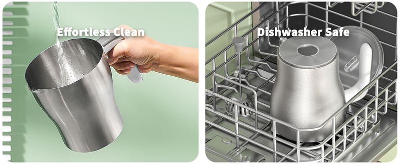 Maestri House Detachable  Powerful Milk Frother, MMF9304 Electric Stainless Steel Foam Maker for Milk Coffee Latte Kitchen Appliance