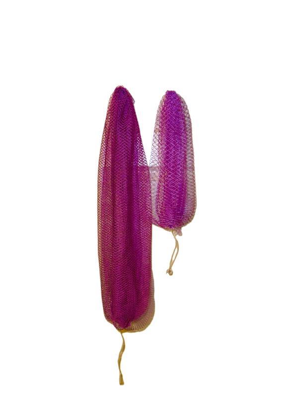 Face & Body African Exfoliating Net Sponge Duo -Mini Face + Full-Length Body Sponge (2-pack)