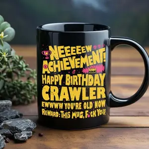 New Achievement Ceramic Mug 2-sided, Dungeon Crawler Carl Coffee Mug, Birthday Gift for Crawlers, New Achievement Merch