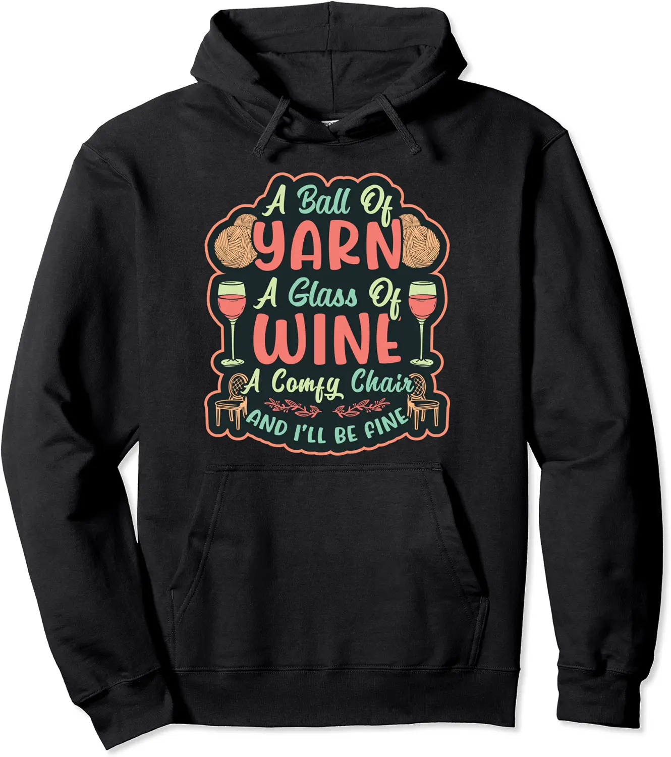 Ball Of Yarn I Love Knitting Pullover Hoodie - Diegoort Shop 33B0BYC6T6VF