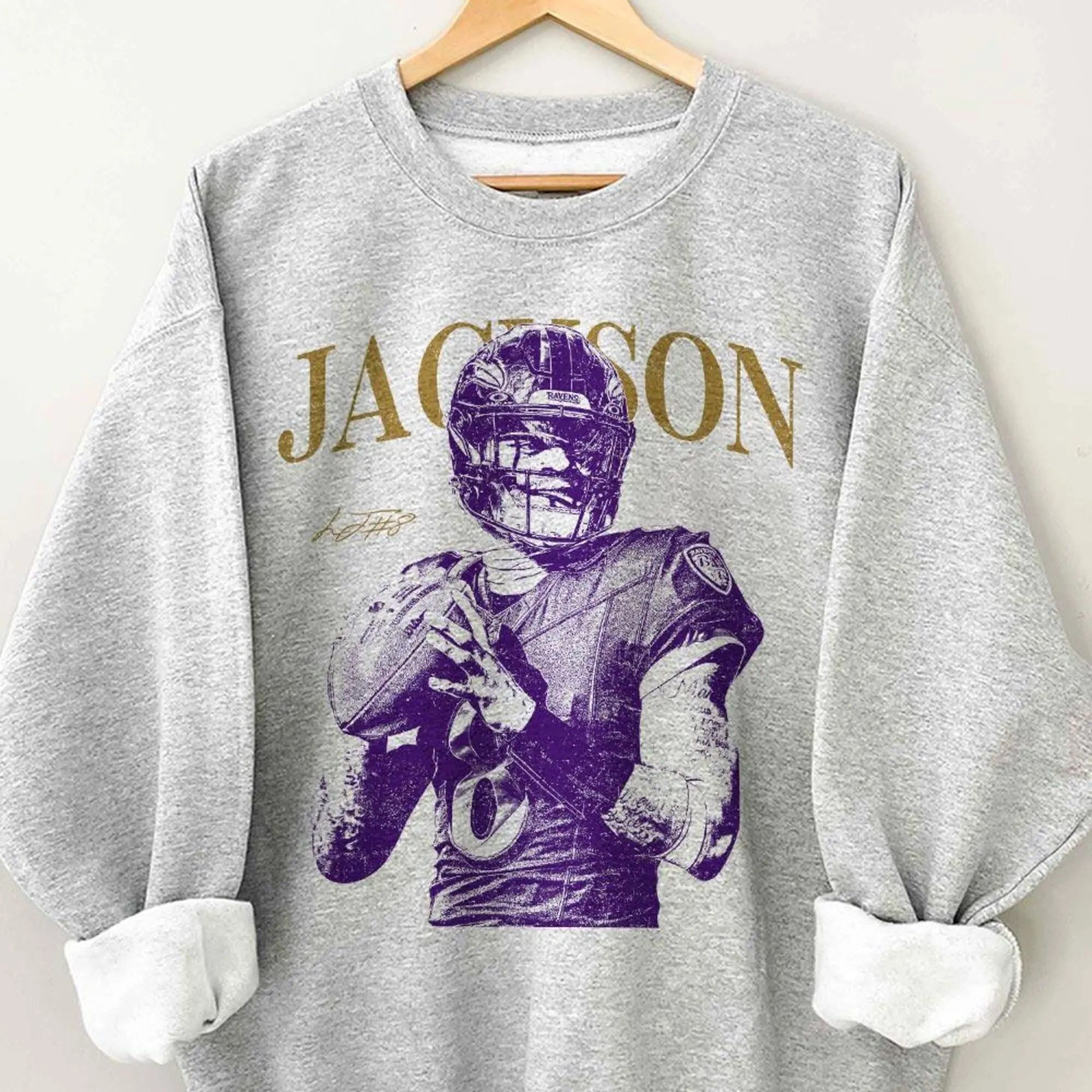 Lamar Jackson Football Sweatshirt, Baltimore Game Day Football Sweatshirt