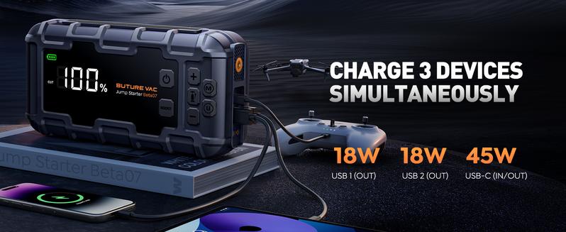 Buture 10-in-1 Portable Car Battery ultra-safe Jump Starter with Air Compressor 8000A 160PSI 45W Charger, Jump Starter Jump Box (All Gas 14L Diesel), Car Battery Jumper Starter Portable Jumper Cables, Gloves, Lights,Christmas,gift Buture 10-in-1 Portable Car Battery ultra-safe Jump Starter with Air Compressor 8000A 160PSI 45W Charger, Jump Starter Jump Box (All Gas 14L Diesel), Car Battery Jumper Starter Portable Jumper Cables, Gloves, Lights,Christmas,gift