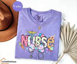 Comfort Colors Nurse Easter Shirt Easter Bunny Nurse Shirt Easter Nurse Tee Nurse Easter Gift Registered Nurse Shirt Rn Shirt