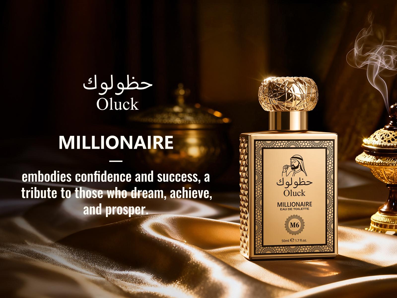Oluck Perfume M6 (MILLIONAIRE) Cologne for Women & Men, Bergamot Pineapple Blackcurrant  Patchouli  Musk Notes , Middle Eastern Fragrance，Luxury  Gifts
