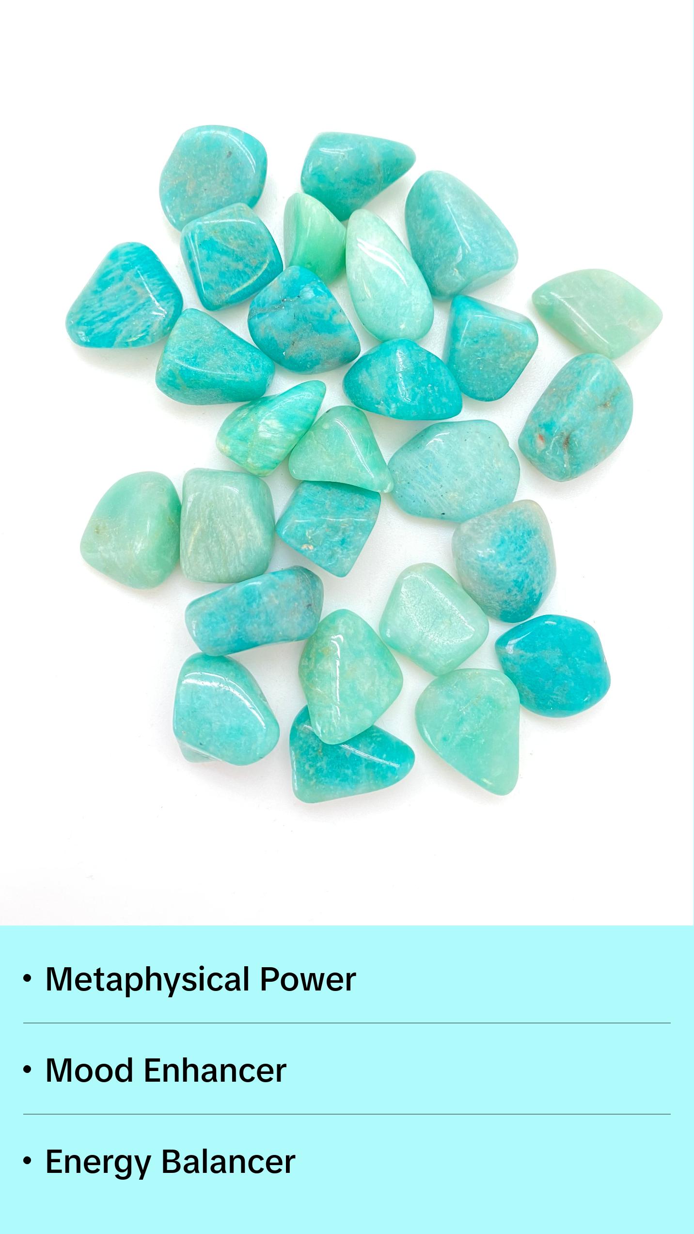 Amazonite Tumbled Stone - Polished Natural Amazonite Crystal