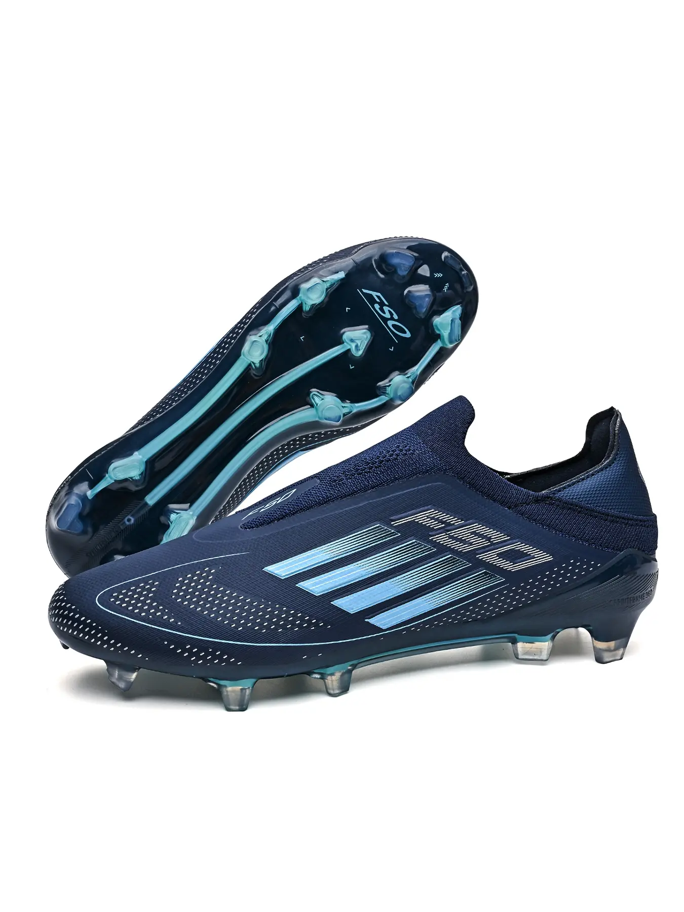 Men's Outdoor Sports Football Shoes, Long Stud Ag Fg Soccer Shoes, Anti-Slip Training Shoes, Soccer Cleats, Football Field Boots, Comfortable Breathable Professional Boots, Tf Soccer Shoes, Performance Boot
