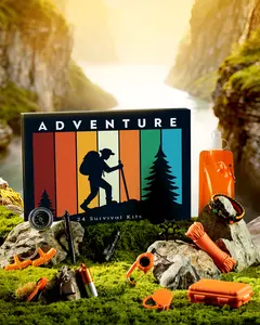 Survival Kit Advent Calendar for Men Women Adults - Adventure Surprise Gifts for Outdoor Adult Teen Enthusiasts