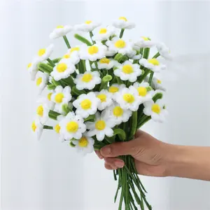 40Pcs Greatflower Plush-Textured Artificial Daisy Bouquet