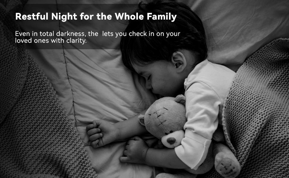 Smart Home Security Camera with Emotion Tracking & Color Night Vision - 2K Full HD, Two-Way Talk, 2.4GHz/5GHz Wi-Fi,360° Pan/Tilt, Baby/Pet Monitor, Plug-in, Wi-Fi App Control