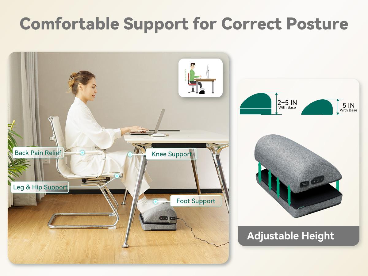 Snailax Vibration Foot Massager with Remote Control: Therapy Device, Full body relaxation, good for Lightweight. This device is easy to use to massage your feet, calves, legs, or waist, eliminating pain and discomfort. Bets Gift for your family.