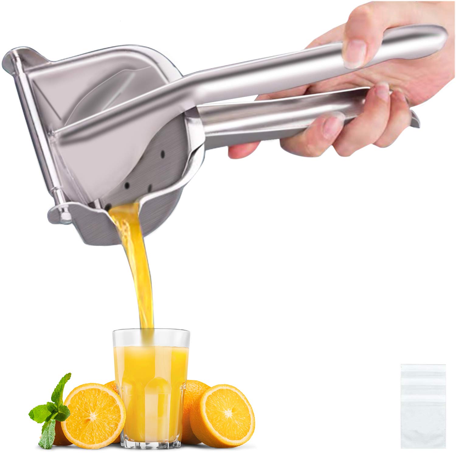 Real Stainless Steel Lemon Squeezer Citrus Juicer Hand Press Heavy Duty Manual Squeeze Juice Extractor Maker Orange Lime Grapefruit Presser Real Stainless Steel Lemon Squeezer Citrus Juicer Hand Press Heavy Duty Manual Squeeze Juice Extractor Maker Orange Lime Grapefruit Presser