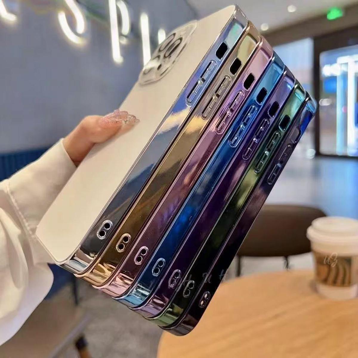 For iphone 17/16/15/14/13/12/11 Pro Max, High-End Original Color Anti-Fall Protective Phone Case, Smooth Crystal Glass Cover Full Camera Protective Large Window Lens Design Shockproof Phone Case For Both Boys and Girls