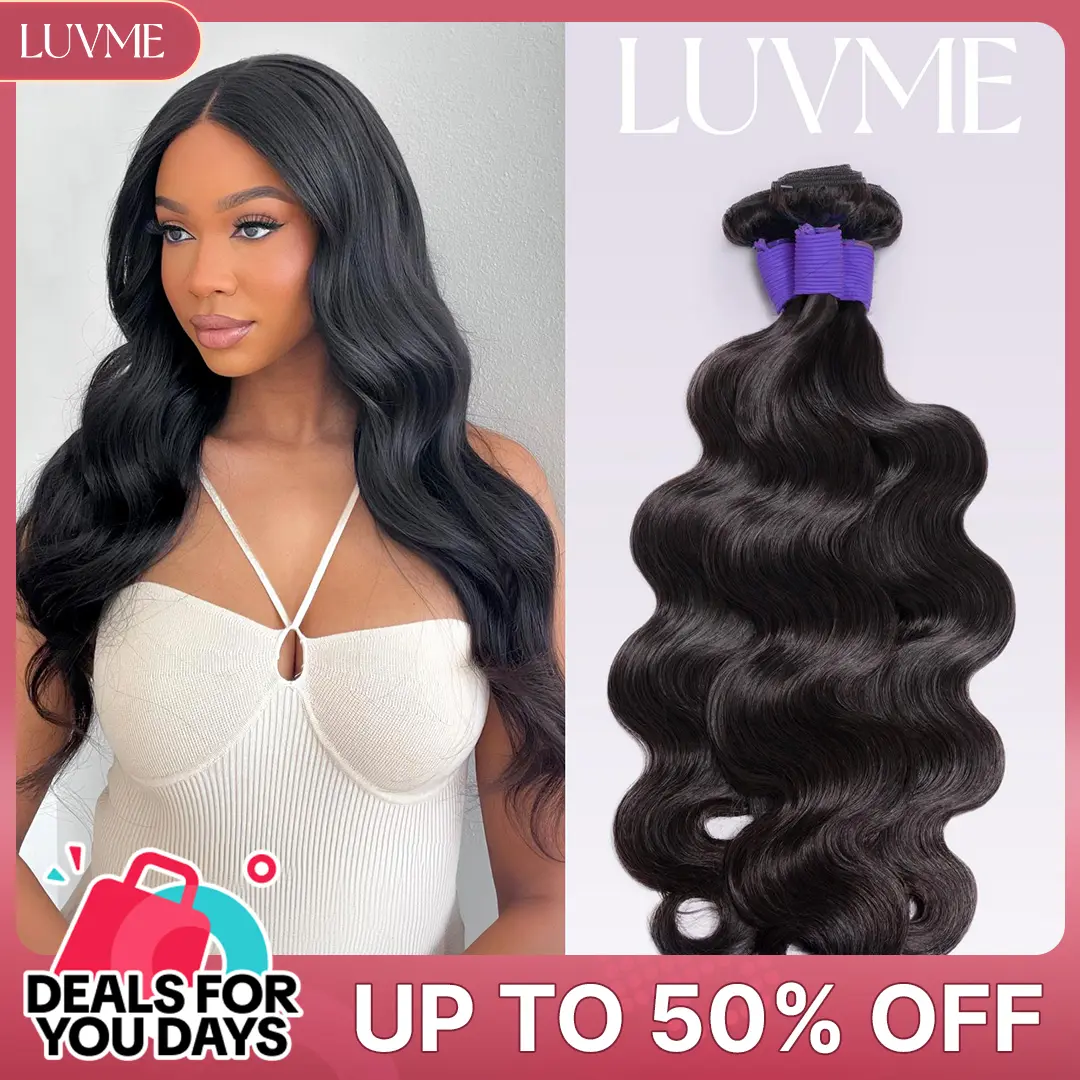 LUVME Bundles High-End Salon Upgraded 13A 100% Virgin Remi Human Hair Body Wave/Deep Wave/Silky Straight/Messy Curl/Burmese Curl #DealsForYouDays