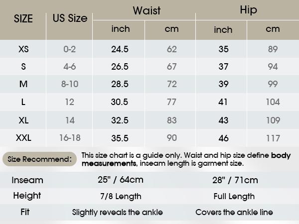 ODODOS Women's Drawstring Tie Daily Leggings 25" / 28" High Waist Workout Yoga Pants