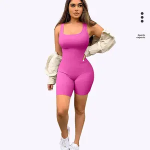 Seamless One-Piece Short Yoga Sportswear